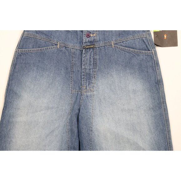 Deadstock Vtg 90s Marithe Francois Girbaud Mens 31 Baggy Denim Jean Shorts Blue - Picture 3 of 10